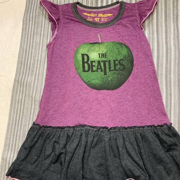 The Beatles Kids Band TShirt Dress Size 4T rowdy sprout authentic designer brand - Picture 8 of 16